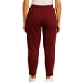 thumbnail image 3 of Turtle Bay New York Women's Plus Size Knit Pull on Pants - Cotton Blend Sweatpants with Flat Front Waistband and Side Seam Pockets, 3 of 6