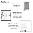 thumbnail image 4 of Internet's Best Wire Dog Gate with Arched Top - 4 Panel - 30" Tall - White, 4 of 9