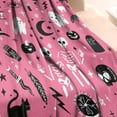 thumbnail image 3 of Halloween Blanket,Cute Kawaii Ghost Skeleton Goth Occult Creepy Witch Pumpkin for Women,Halloween Flannel Fleece Throw Blanket for Home Living Room Bed Chair Decor Pink 60"x50", 3 of 5