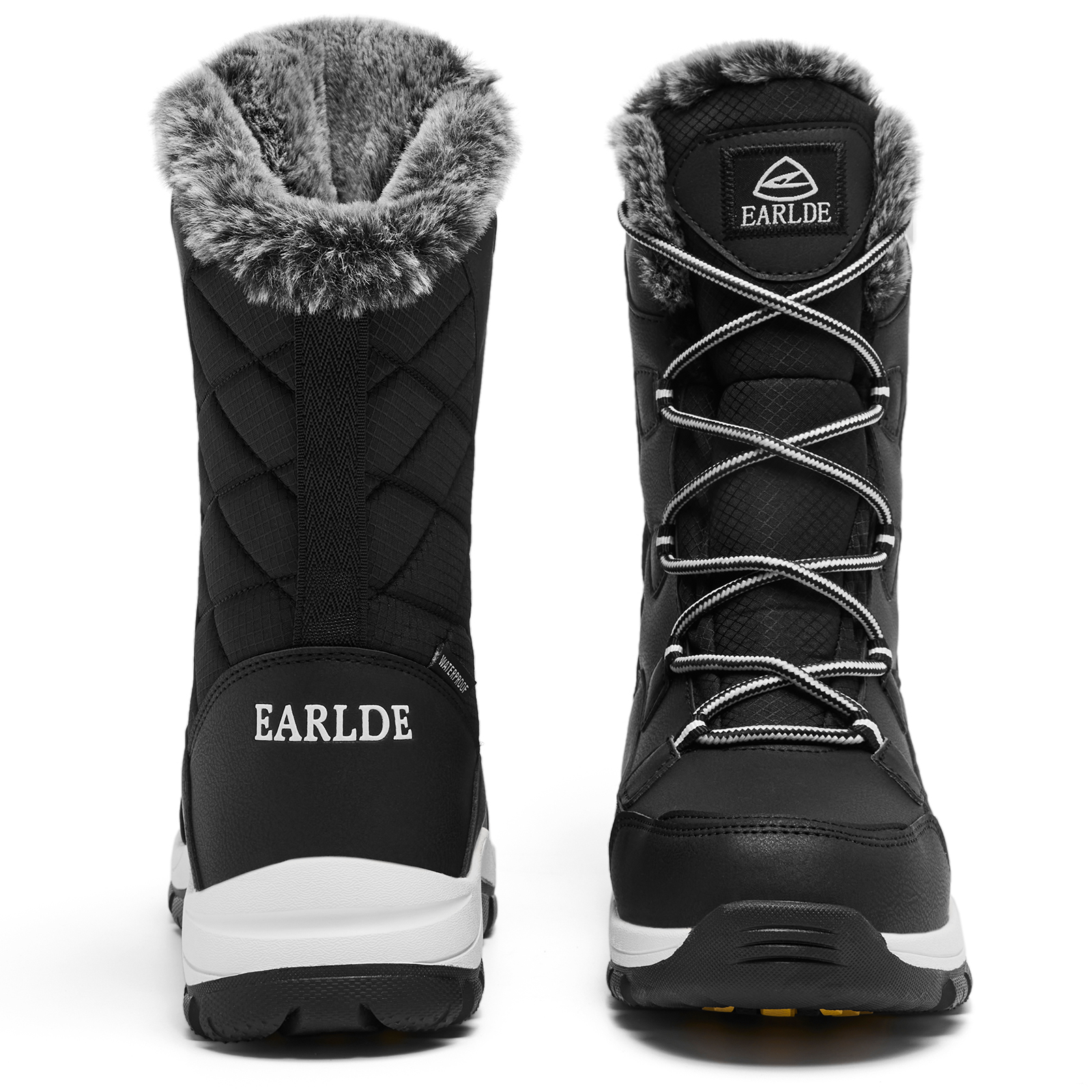Snow Boots for Women Waterproof Outdoor Hiking Shoes Winter Warm Mid Calf Boots