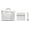 White, variant on Tallit and Tefillin Bag Set, PU Leather, Strap,Embossed Hebrew Blessing,Bar Mitzvah & Shabbat for Men