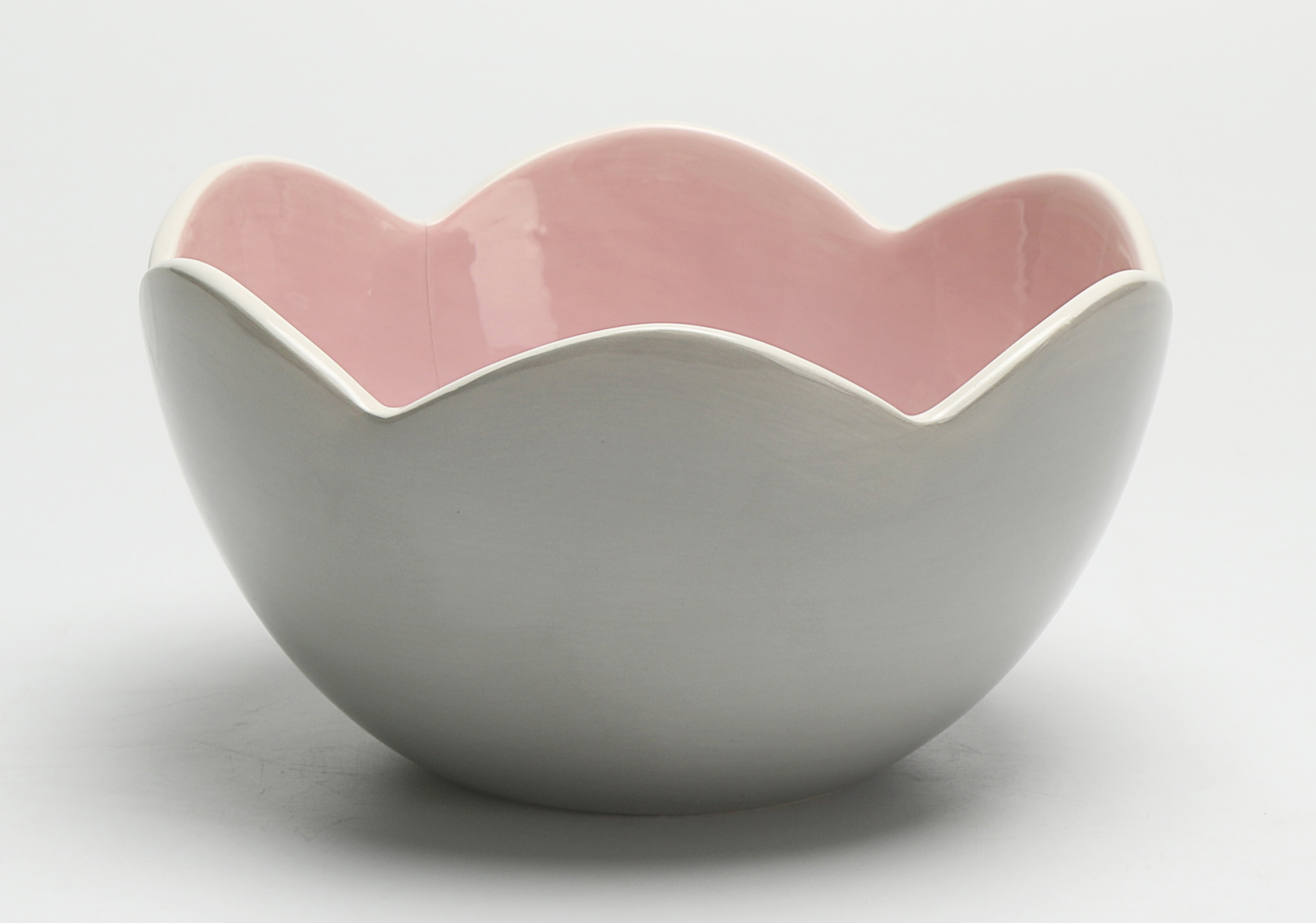 Mainstays Floral Shaped Ceramic Nested Bowl, Set of 3 - image 2 of 5