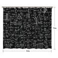 thumbnail image 5 of Math Equations Chemistry Lab Black Pattern Shower Curtain 84"x72" ,Bathroom Decorative Shower Curtains Set with 12 Hooks,Modern Waterproof Washable Shower Curtain, 5 of 6