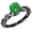 White Gold, variant on 0.63 to 1.13 Ctw 14K Black Gold Twisting Infinity Gold & Diamond Split Shank Pave Set Engagement Ring w/a 0.5 Ct Natural Emerald Center (Heirloom Quality) 0.63 Carat Size:7