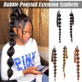 thumbnail image 3 of Longue Bulle Noire Longue Queue de Cheval Synthétique DrawstringHair pour les Femmes UK Z3C2, 3 of 8