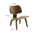 thumbnail image 6 of Modway Fathom Modern Durable Molded Plywood Accent Chair in Walnut, 6 of 12