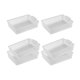 thumbnail image 5 of 6x Cestas de almacenamiento Caja de almacenamiento Contenedor organizador de apariencia compacta para oficina Ropa Cosméticos Armario Varios artículos Claro, 5 of 9