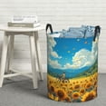 thumbnail image 5 of Picia Field Bicycle Young Sunflower Large Laundry Basket, Waterproof, Freestanding Laundry Hamper, Collapsible Tall Clothes Hamper with Extended Handles-Small, 5 of 8