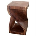 thumbnail image 7 of Home Square 20x12" Traditional Wood Twist End Table in Mocha Brown - Set of 2, 7 of 7