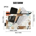 thumbnail image 3 of Cute Hedgehog Mushroom Leaf 2 Pack Pencil Pouch for 3 Ring Binder Smooth Zipper Folders with Pockets Clear Window Pencil Case, 3 of 6