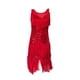 thumbnail image 3 of Vestido de baile latino Salvador con flecos y borlas Rojo S, 3 of 10
