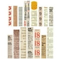 thumbnail image 1 of Autocollants pour Papier Scrapbook Rétro : 30 Pcs Autocollants de Planificateur DIY Fournitures de Journalisation, 1 of 9