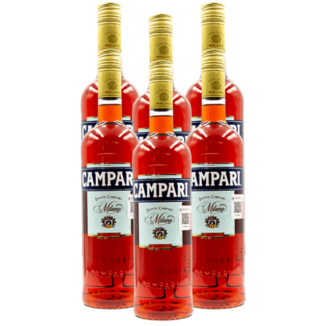 Pack de 6 Licor Campari 750Ml