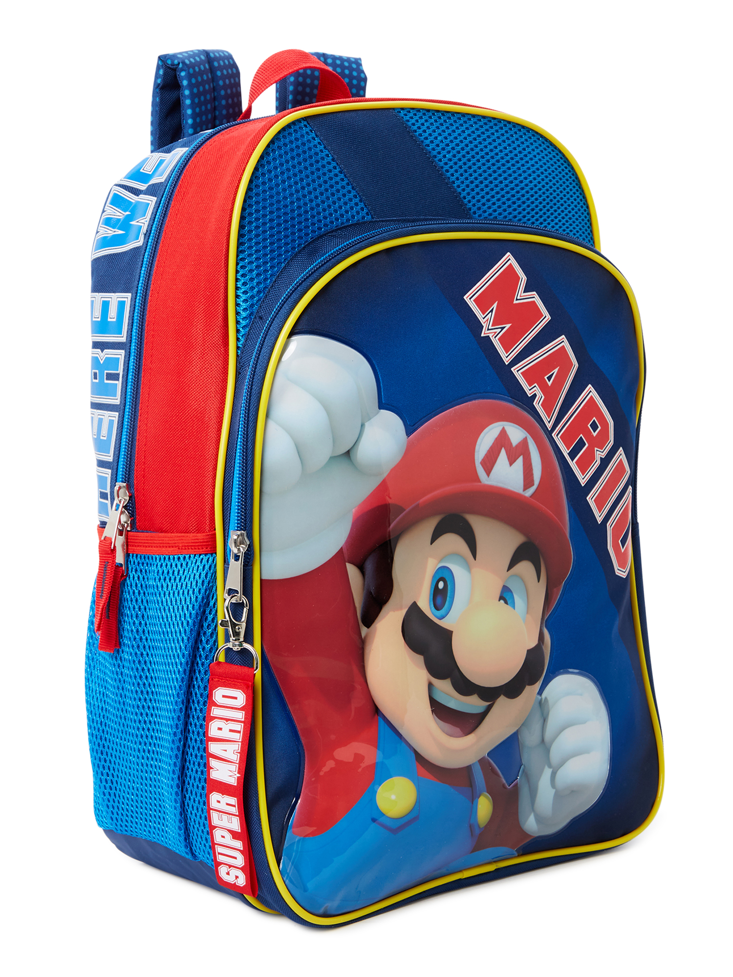 Nintendo Super Mario Bros. Kids’ Backpack Blue Red - image 3 of 5