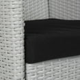 thumbnail image 3 of SAFAVIEH Mojavi Outdoor Patio 4 Piece Conversation Set, Grey/Black, 3 of 4