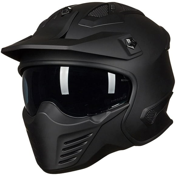 Casco ILM Open Face Motorcycle 3/4 Half DOT modelo 726X