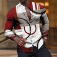 thumbnail image 1 of Camisa de manga larga con cuello alto y solapa con gráfico HD de lujo y música creativa para hombre nueva de 2024, 1 of 6