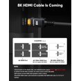 thumbnail image 2 of Cable HDMI Snowkids 8K 2.1 10,7 m 48 Gbps 3D HDR10 de alta velocidad, 2 of 9
