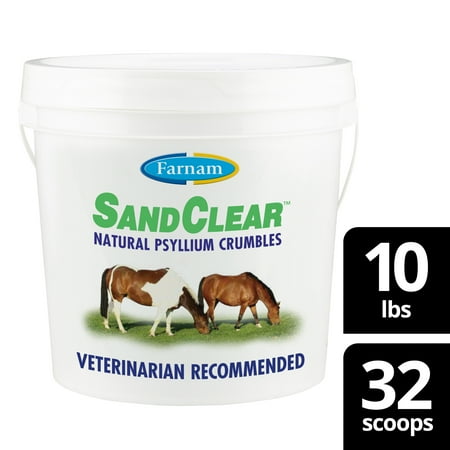 Farnam SandClear Natural Psyllium Crumbles 10 pound, 32 Scoops