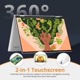 thumbnail image 4 of HP Envy x360 2-in-1 16" WUXGA Touchscreen Laptop, Intel Ultra 7 155U, 16GB LPDDR5, 2.28TB Storage(2TB SSD+288GB Docking Station Set), Backlit Keyboard, 5MP IR Camera, Wi-Fi 6E, Win 11 Pro, Silver, 4 of 7