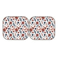thumbnail image 5 of Lsque Red Blue Leaves 2 PCS Windshield Sun Shade | CarFoldable Window Covers | Car Accessories Reflect UV for Universal Cars SUV Truck | Large, 5 of 7