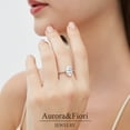 thumbnail image 4 of Aurora&Fiori 1.5CT CZ Oval Cut Engagement Rings for Women,Women’s 925 Sterling Silver Solitaire Wedding Bands Engagement Promise Rings for Her with 18K Yellow Gold Plated Size 7, 4 of 11