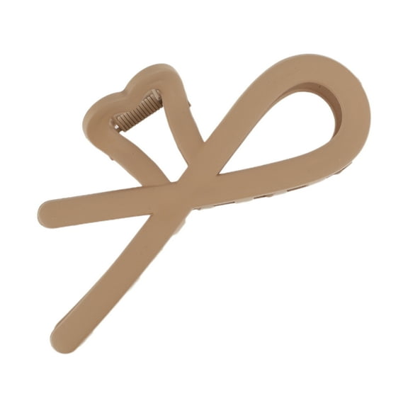 1 Pc Fashion Simple Frosted Hair Clips Hairdo Clip for Women 4.53"x2.36"x1.77" Light Brown