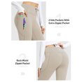 thumbnail image 4 of baleaf Women's Fleece Lined Yoga Pants Thermal Flare Leggings Beige XS, 4 of 7