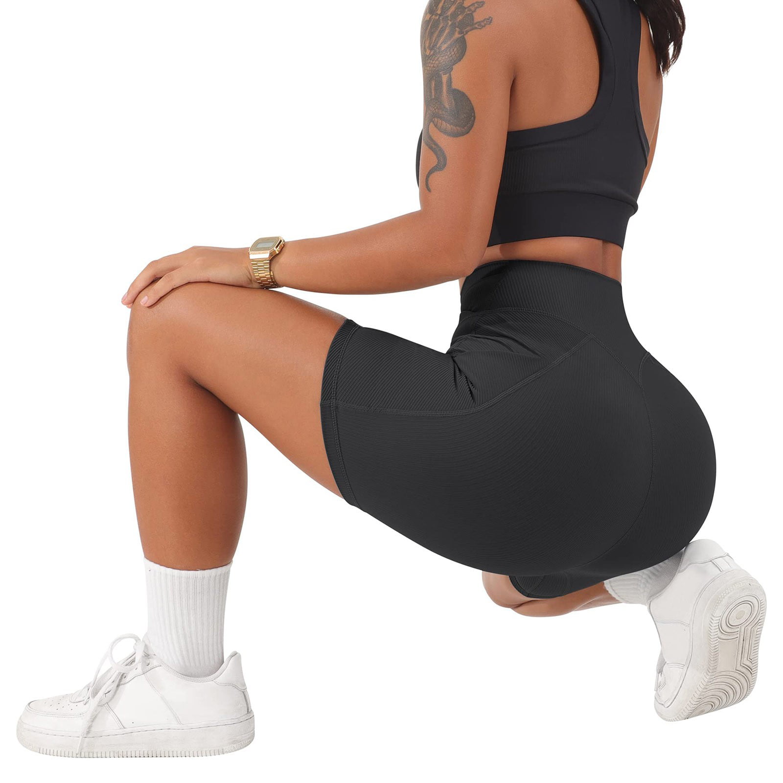 adviicd Petite Short Pants For Women Plus Size Yoga Pants For Women  Womenâ€™s High Waist Booty Yoga Shorts Gym Workout Spandex Dance Hot Pants  Lifting Rave Bottoms Black S 