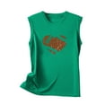 thumbnail image 4 of Boovnll Débardeurs pour Femmes, T-Shirt Sans Manches à Col Rond Imprimé Mode pour Femmes, Débardeur pour Femmes, 4 of 4
