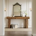 thumbnail image 3 of Tribesigns 63-Inch Long Console Table, Farmhouse Wooden Sofa Table Behind The Couch, Entryway Table for Entrance, Hallway, Living Room, Mix Brown, 3 of 7