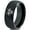 Black Dome Tungsten, variant on Tungsten Biohazard Toxic Poison Symbol Band Ring 8mm Men Women Comfort Fit Black Dome Polished