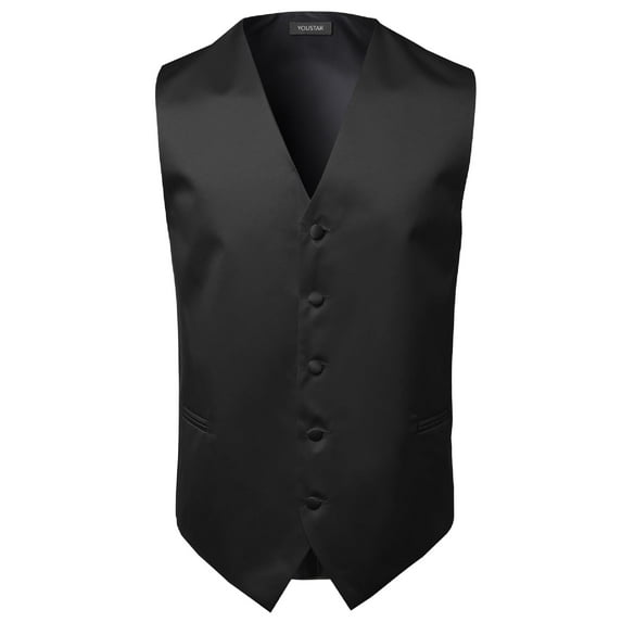 FashionOutfit Men's Classic Solid Suit Vest in Various Colors