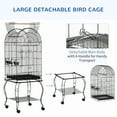 thumbnail image 4 of PawHut 60" Bird Cage with Openable Top for Cockatie, Sun Conure, Black, 4 of 10