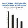thumbnail image 4 of Replacement Squeegee Rubber Window Cleaning Tool Part Squeegee Shower Cleaner, 4 of 5