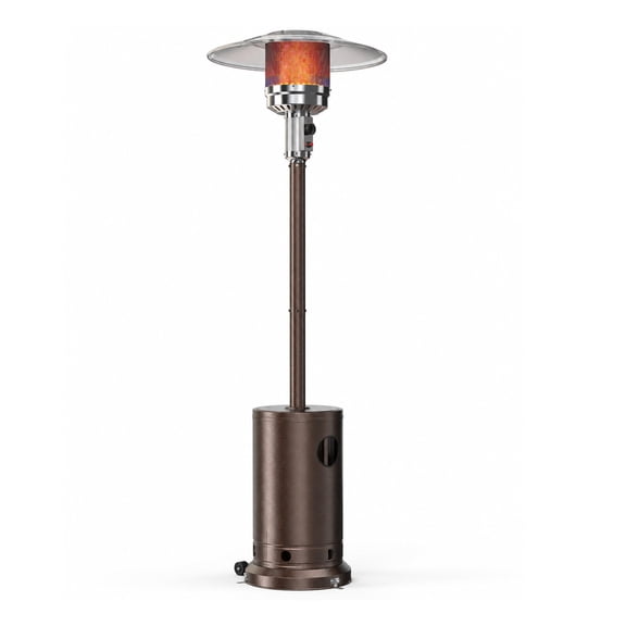Alvantor Propane Patio Heater with 48,000 BTU Output, Tabletop and Safety Shutoff, Brown-P, 18.00 x 18.10 x 85.80 in