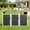 White+gray, variant on Fehomix Large Outdoor Trash Can Storage Shed - Metal Enclosure Cabinet Holds 3 Garbage Bins, Lockable Lid, Corrosion-Resistant Galvanized Steel for Backyard, Patio, Garden, Easy Assembly & Cleaning