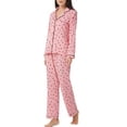 thumbnail image 3 of LANBAOSI Women's Pajama Set Heart Print Soft Breathable Sleepwear, 2-Piece Size M, 3 of 8