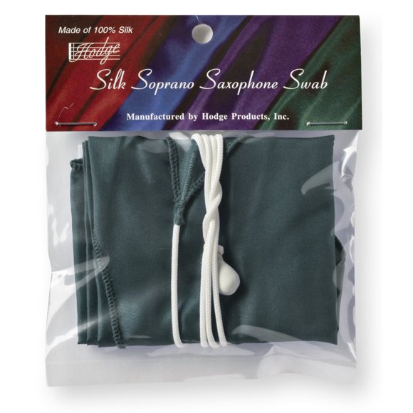 Hodge Silk Soprano Saxophone Swab - Green