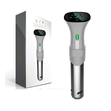 Home Gourmet Food - Gramercy Kitchen Co Sous Vide Immersion Circulator Precision Cooker | 800 Watt, Digital Display, Stainless Steel, Make Gourmet Quality Food At Home! | FREE Soft Storage Case Sleeve (original)