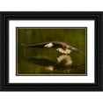thumbnail image 1 of Breau, Susan 24x17 Black Ornate Wood Framed with Double Matting Museum Art Print Titled - The Reflective Pond, 1 of 4