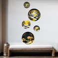 thumbnail image 3 of Designart "Winter Trees In The Snow Mountain Forest VI" Landscape Forest Metal Wall Art Set of 5 Piece, 3 of 5