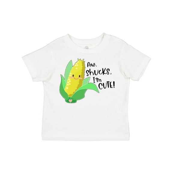 Inktastic Aw, Shucks, I'm Cute Corn Humor Boys or Girls Toddler T-Shirt