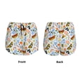 thumbnail image 4 of Disketp Insects and Flowers Print Women's Shorts Workout Shorts for Athletic Gym Running Shorts with Phone Pockets Medium, 4 of 8