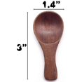 thumbnail image 2 of Small Wooden Spoon, 10pcs Ice Cream Salt Spoons Coffee Tea Sugar Salt Mustard Spoons Round Spoon, 2 of 5