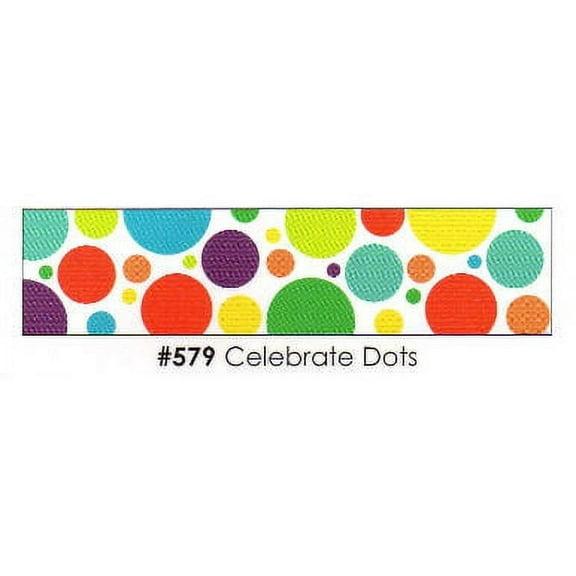 Celebrate Dots 3 Strips Edible Frosting Photo Cake Border Decoration