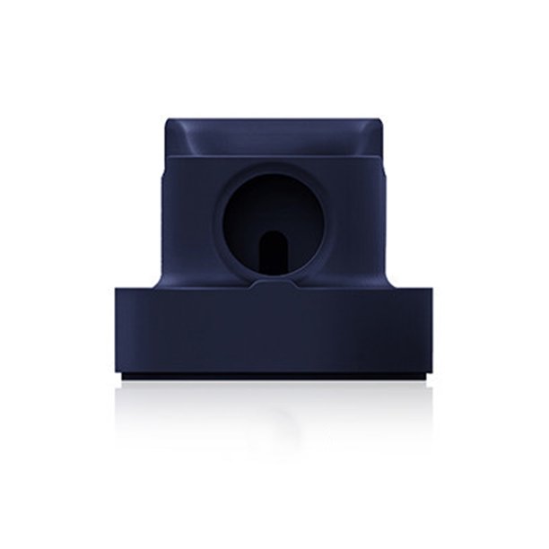 sweethay Soporte de de silicona para reloj inteligente, soporte de base para auriculares, soporte para reloj, estación de soporte de carga para Electrónica Azul oscuro