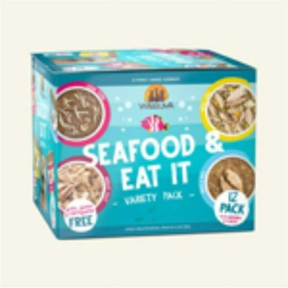 Weruva 810028241909 3 oz Cat Seafood Eat it Variety Pack - Case of 12