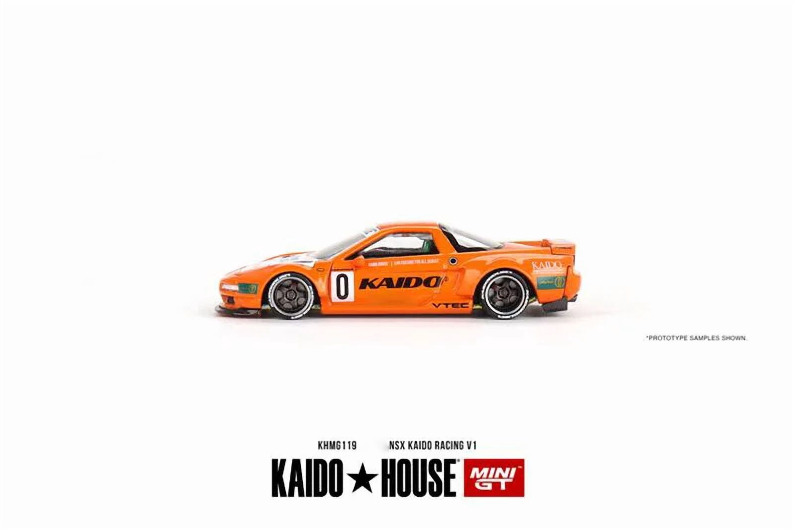Kaido House x MINI GT 1:64 NSX Kaido Racing V1 Orange Diecast Model Car