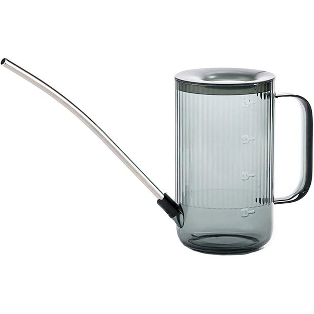 Regadera para plantas de interior con pico largo, regadera de interior, regadera pequeña para plantas de interior, flores, suculentas 33.8 oz (verde)
